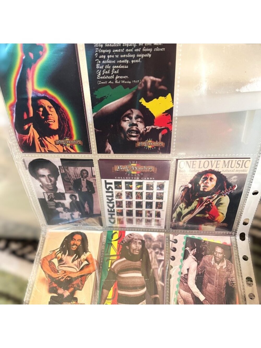 Lot of 16 Bob Marley Trading Cards 1996 The Legend Island Vibes Music Non-Sport
